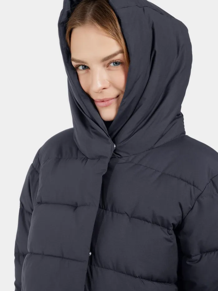 Women Nella Parka Dark Night Blue Didriksons Autumn Jackets