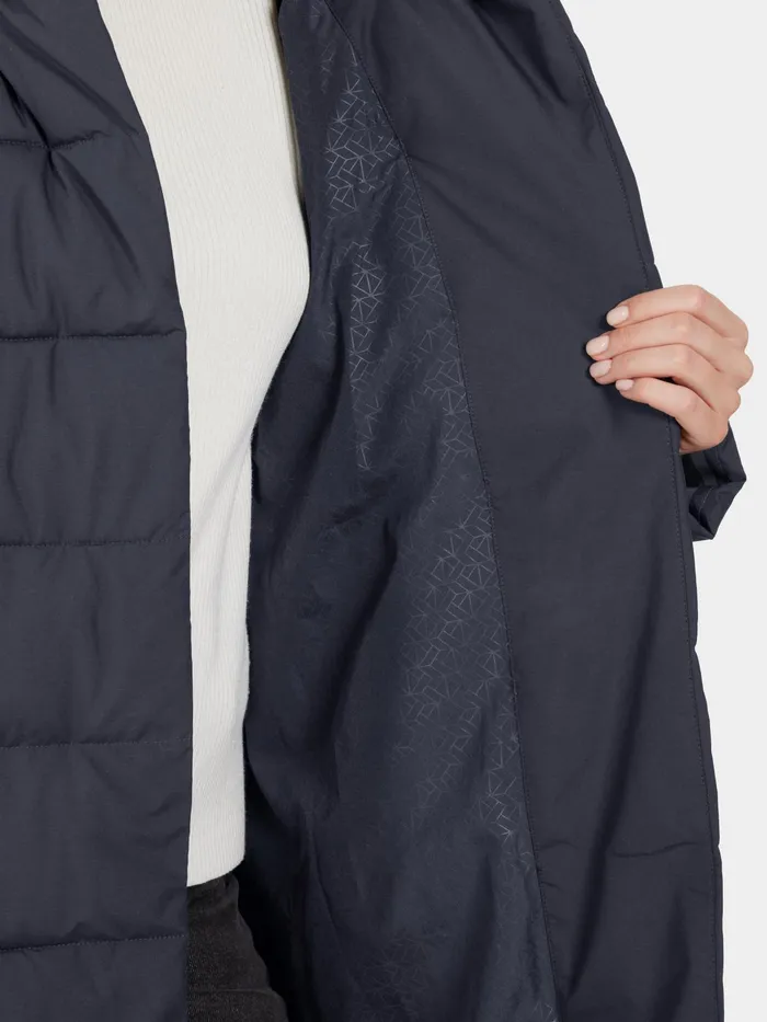 Women Nella Parka Dark Night Blue Didriksons Autumn Jackets