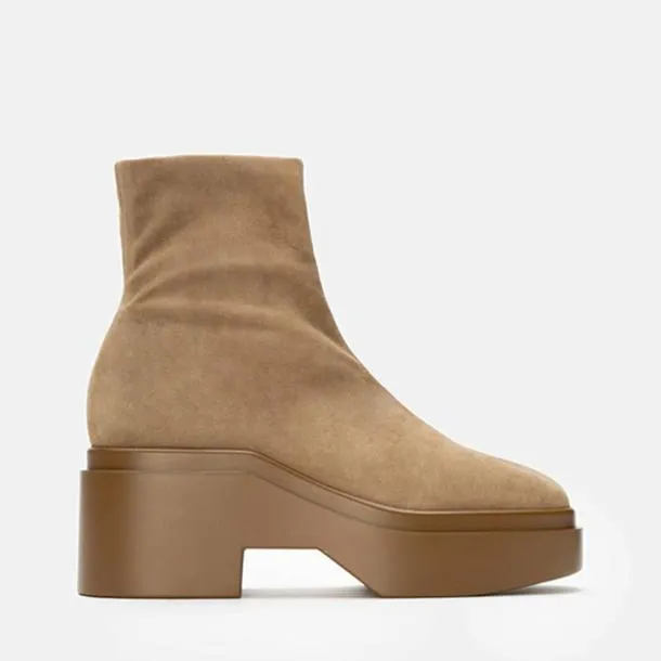 Women NELLE Suede Stretch Gobi Clergerie Ankle Boots