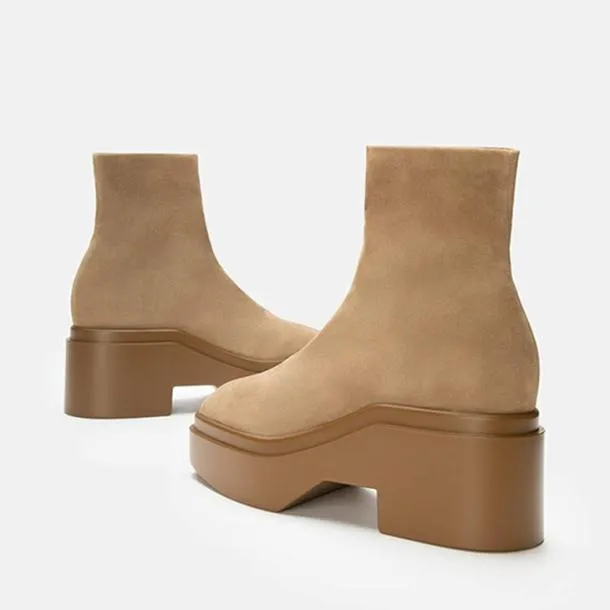 Women NELLE Suede Stretch Gobi Clergerie Ankle Boots