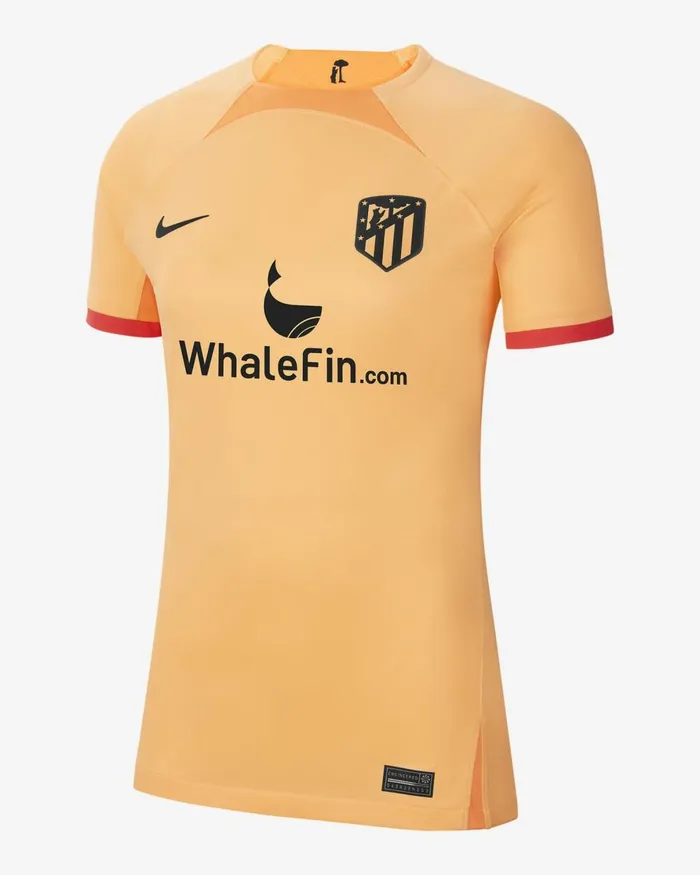 Women Nike All Clothing Atltico Madrid 202223 Stadium Third Peach Creamatomic Orangeblack