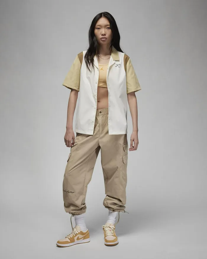 Women Nike All Clothing Jordan Sailteam Goldbrown Kelp