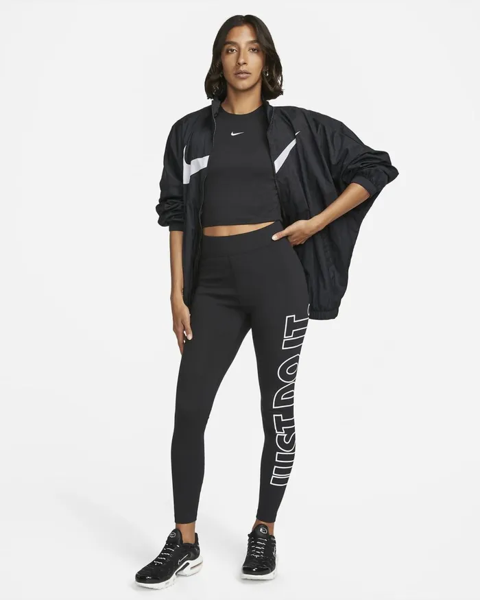 Women Nike All Clothing Sportswear Classics Blackwhite