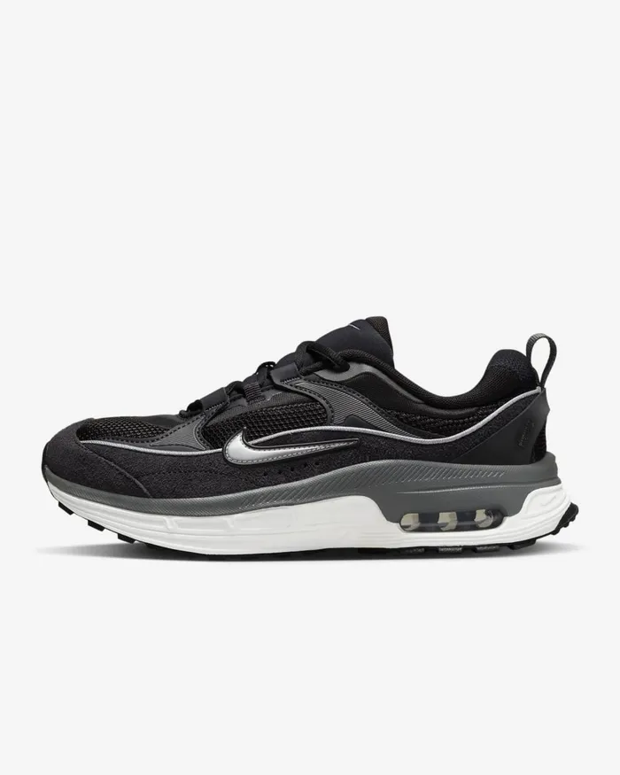 Women Nike All Shoes Air Max Bliss Blackoil Greyiron Greymetallic Silver