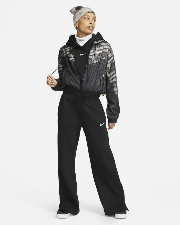 Women Nike Trousers Sportswear Phoenix Fleece Blacksail