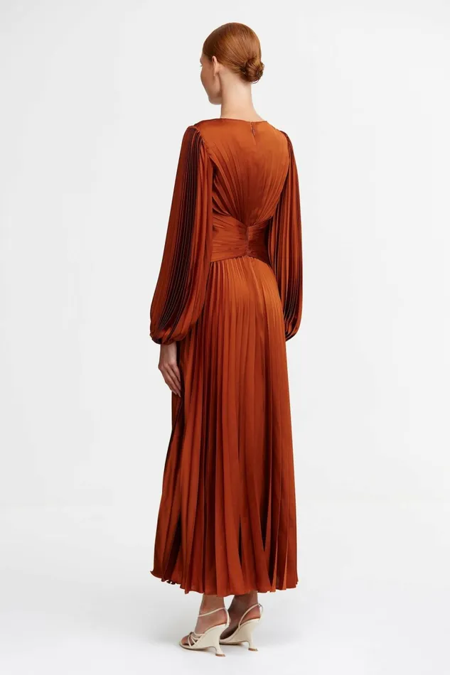 Women NORSEMAN MIDI DRESS Burnt Sienna Acler Midi Dresses