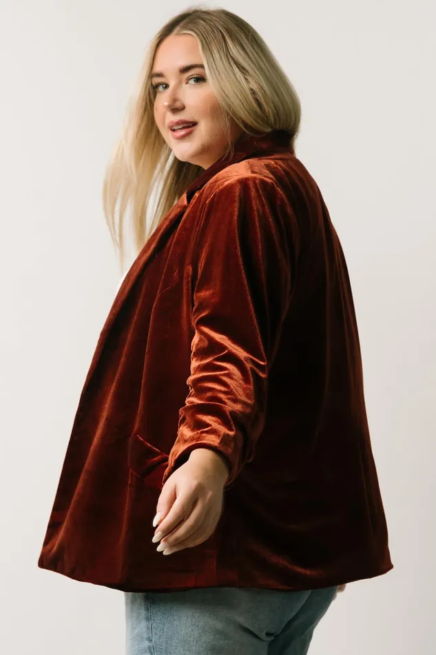 Women Outerwear Baltic Born Brinton Velvet Blazer Cinnamon Women Outerwear Baltic Born Brinton Velvet Blazer Cinnamon