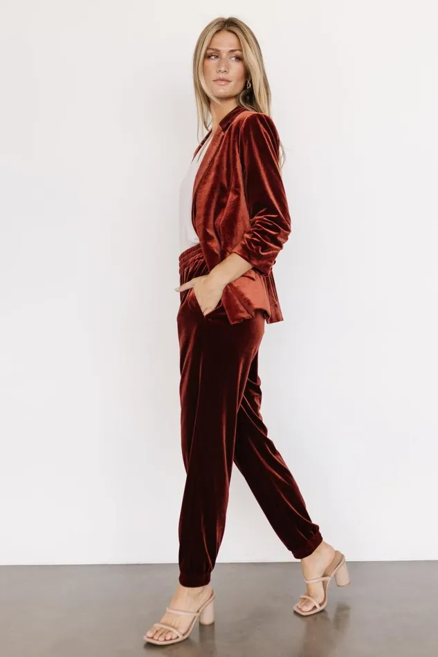 Women Outerwear Baltic Born Brinton Velvet Blazer Cinnamon Women Outerwear Baltic Born Brinton Velvet Blazer Cinnamon