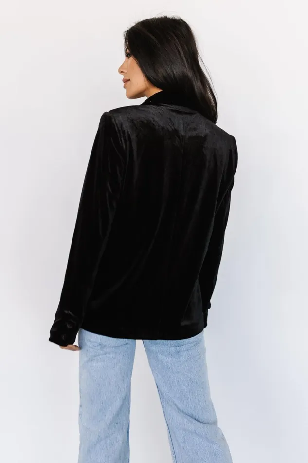 Women Outerwear Baltic Born Centennial Velvet Blazer Black Women Outerwear Baltic Born Centennial Velvet Blazer Black
