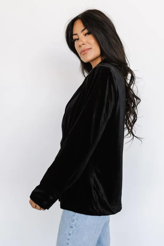 Women Outerwear Baltic Born Centennial Velvet Blazer Black Women Outerwear Baltic Born Centennial Velvet Blazer Black