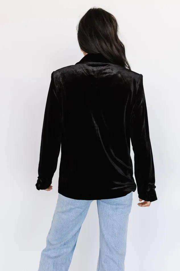 Women Outerwear Baltic Born Centennial Velvet Blazer Black Women Outerwear Baltic Born Centennial Velvet Blazer Black