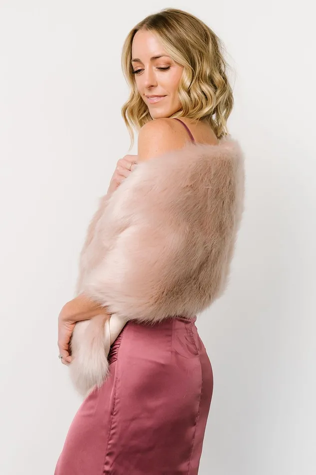 Women Outerwear Baltic Born Jovie Faux Fur Shawl Pale Blush Women Outerwear Baltic Born Jovie Faux Fur Shawl Pale Blush