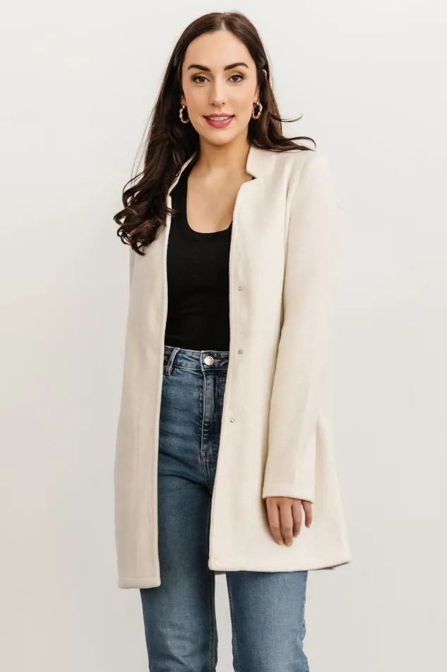 Women Outerwear Baltic Born Knoll Notch Jacket Ivory