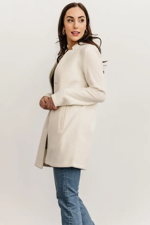 Women Outerwear Baltic Born Knoll Notch Jacket Ivory