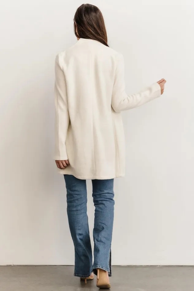 Women Outerwear Baltic Born Knoll Notch Jacket Ivory
