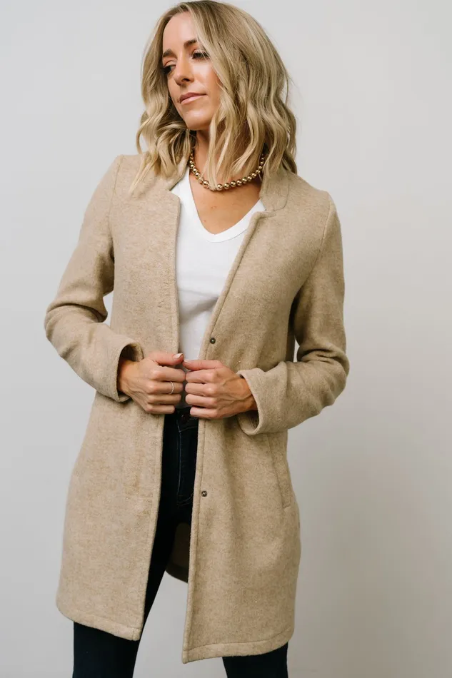 Women Outerwear Baltic Born Knoll Notch Jacket Oatmeal