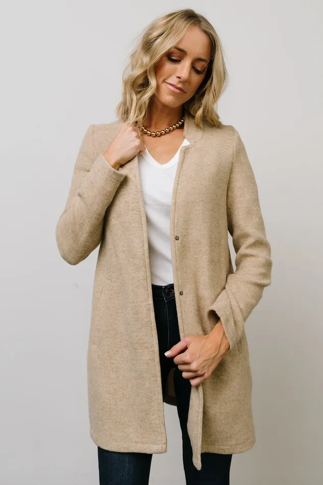 Women Outerwear Baltic Born Knoll Notch Jacket Oatmeal Women Outerwear Baltic Born Knoll Notch Jacket Oatmeal