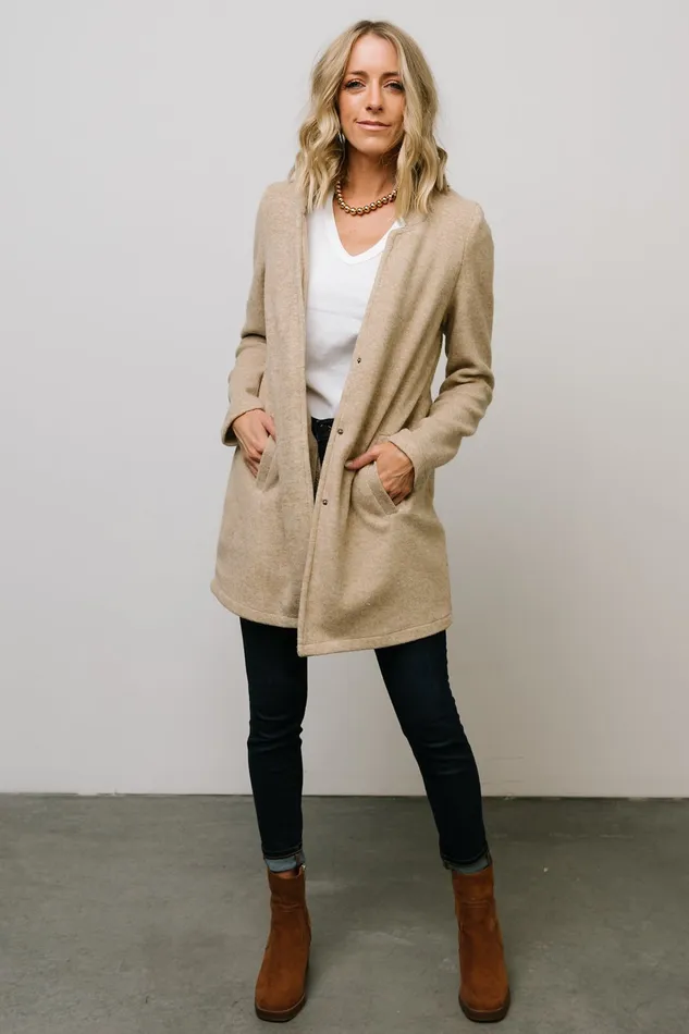 Women Outerwear Baltic Born Knoll Notch Jacket Oatmeal Women Outerwear Baltic Born Knoll Notch Jacket Oatmeal