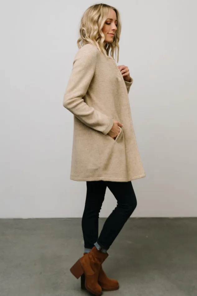 Women Outerwear Baltic Born Knoll Notch Jacket Oatmeal Women Outerwear Baltic Born Knoll Notch Jacket Oatmeal