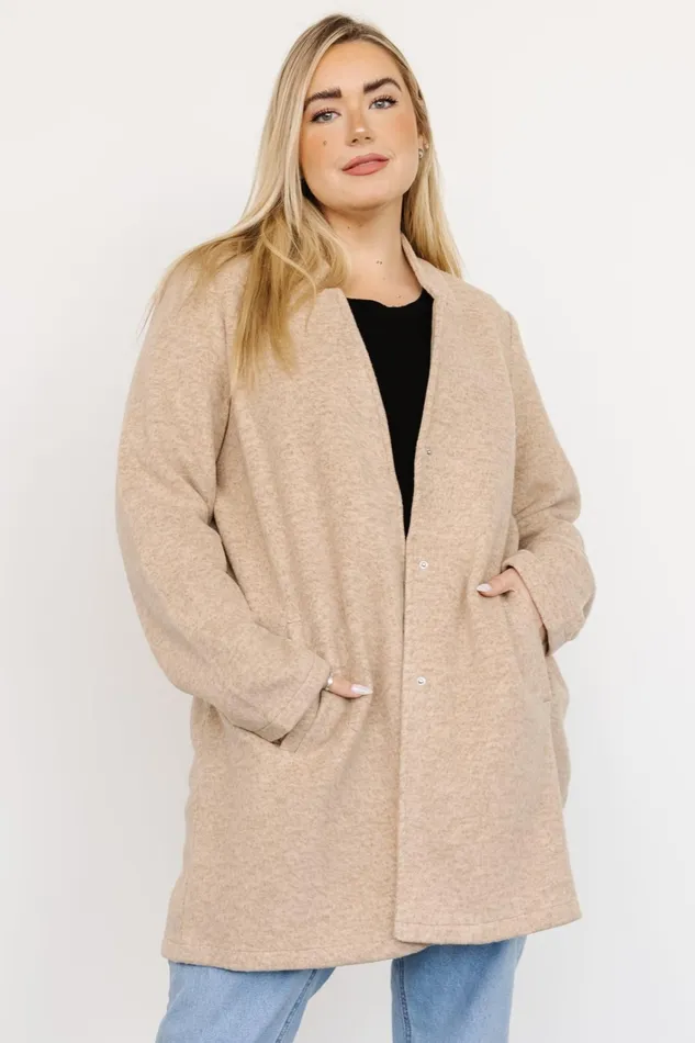 Women Outerwear Baltic Born Knoll Notch Jacket Oatmeal Women Outerwear Baltic Born Knoll Notch Jacket Oatmeal
