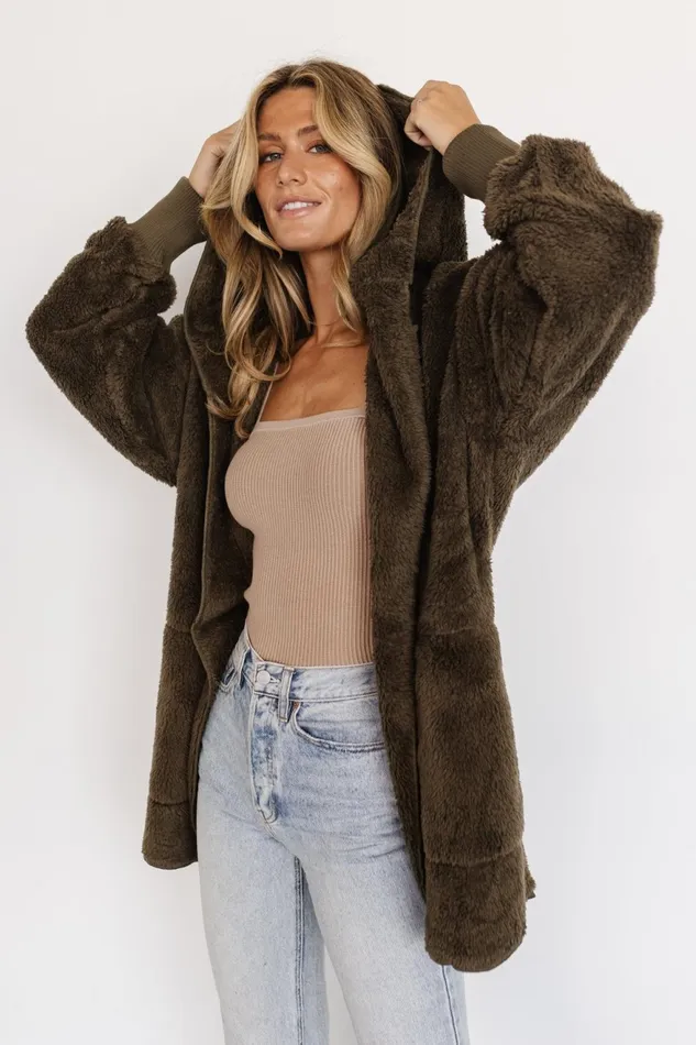 Women Outerwear Baltic Born Melrose Teddy Jacket Olive