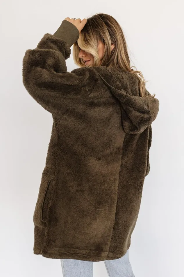 Women Outerwear Baltic Born Melrose Teddy Jacket Olive Women Outerwear Baltic Born Melrose Teddy Jacket Olive