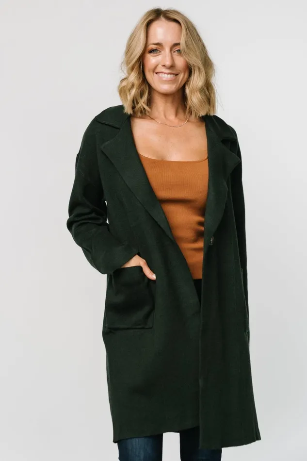 Women Outerwear Baltic Born Roland Long Jacket Dark Green Women Outerwear Baltic Born Roland Long Jacket Dark Green