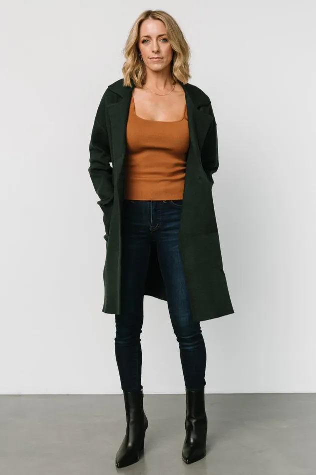 Women Outerwear Baltic Born Roland Long Jacket Dark Green Women Outerwear Baltic Born Roland Long Jacket Dark Green