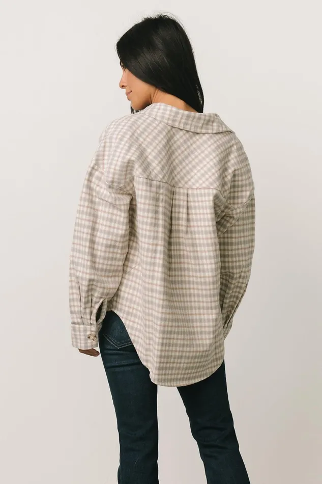 Women Outerwear Baltic Born Seeley Shacket Dusty Blue Multi