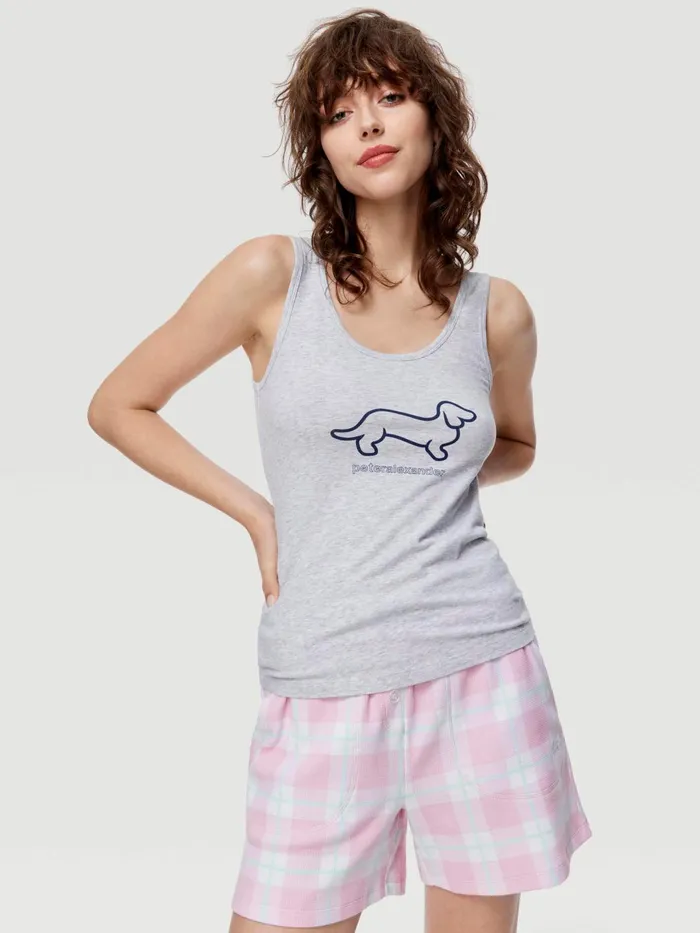 Women PA Penny Tank Pale Blue Peter Alexander Classic Tops