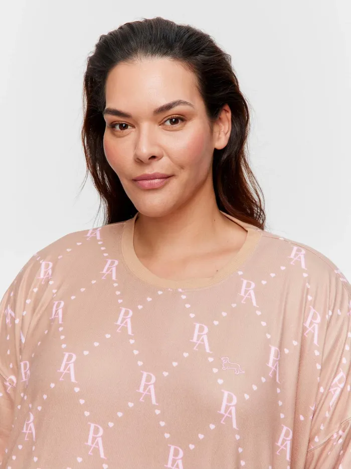 Women PA Plus Caramel Logo Plush Sweater Multi Peter Alexander Tops