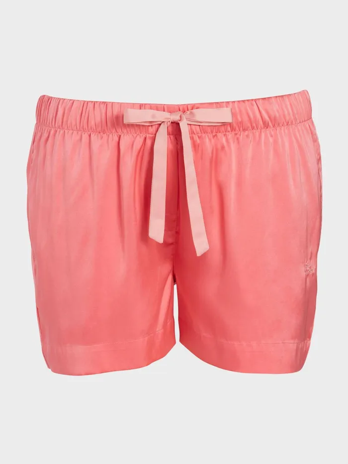 Women PA Plus Coral Satin Mid Short Multi Peter Alexander Shorts