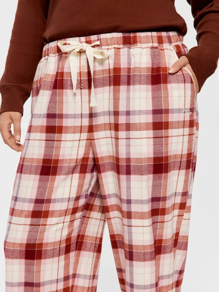 Women PA Plus Cream Check Pj Pant Multi Peter Alexander Pants