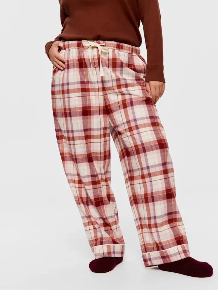 Women PA Plus Cream Check Pj Pant Multi Peter Alexander Pants