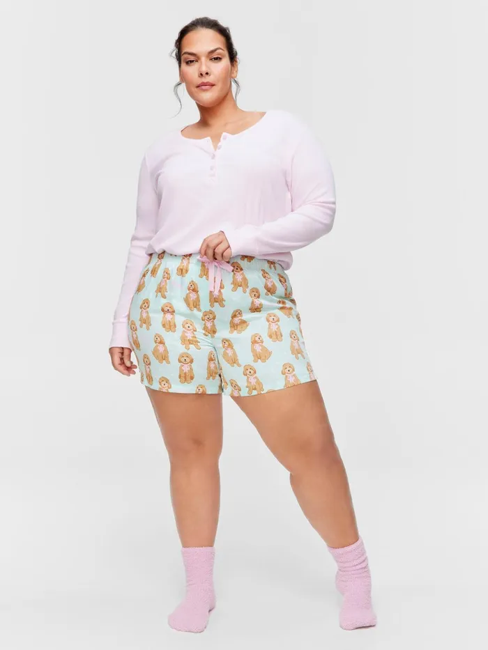 Women PA Plus Groodle Mid Short Multi Peter Alexander Shorts