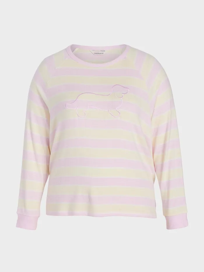 Women PA Plus Pastel Fuzzy Oversized Sweater Multi Peter Alexander Tops
