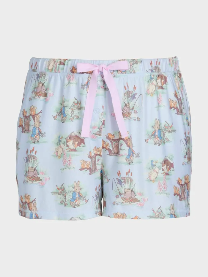 Women PA Plus Peter Rabbit Plush Mid Short Multi Peter Alexander Shorts