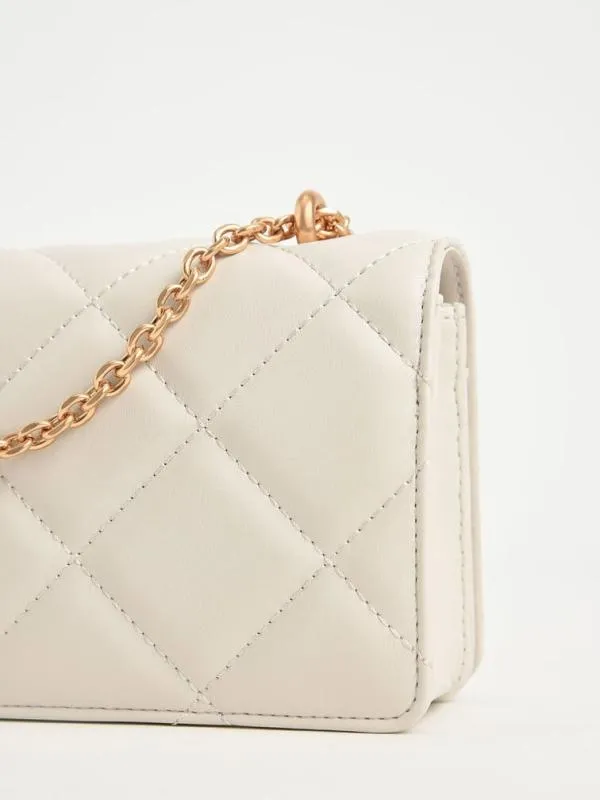 Women Paffuto Chain Handle Quilted Long Wallet 8211 Cream CHARLES and KEITH Long Wallets Women Paffuto Chain Handle Quilted Long Wallet 8211 Cream CHARLES and KEITH Long Wallets
