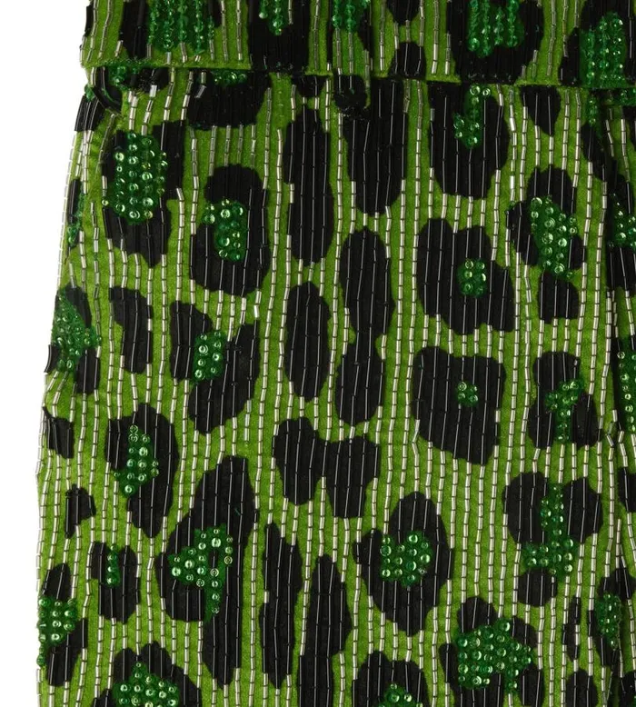 Women Pants and Shorts Tom Ford Jaguar Embroidery Velvet Pants Women Pants and Shorts Tom Ford Jaguar Embroidery Velvet Pants
