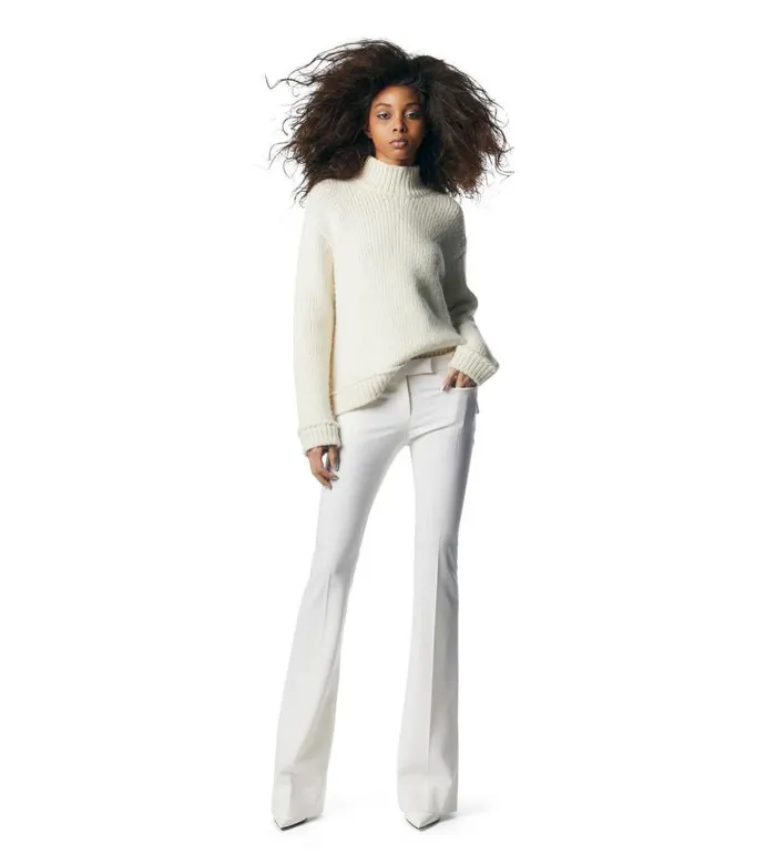 Women Pants and Shorts Tom Ford Wool Barathea Flared Pants Women Pants and Shorts Tom Ford Wool Barathea Flared Pants