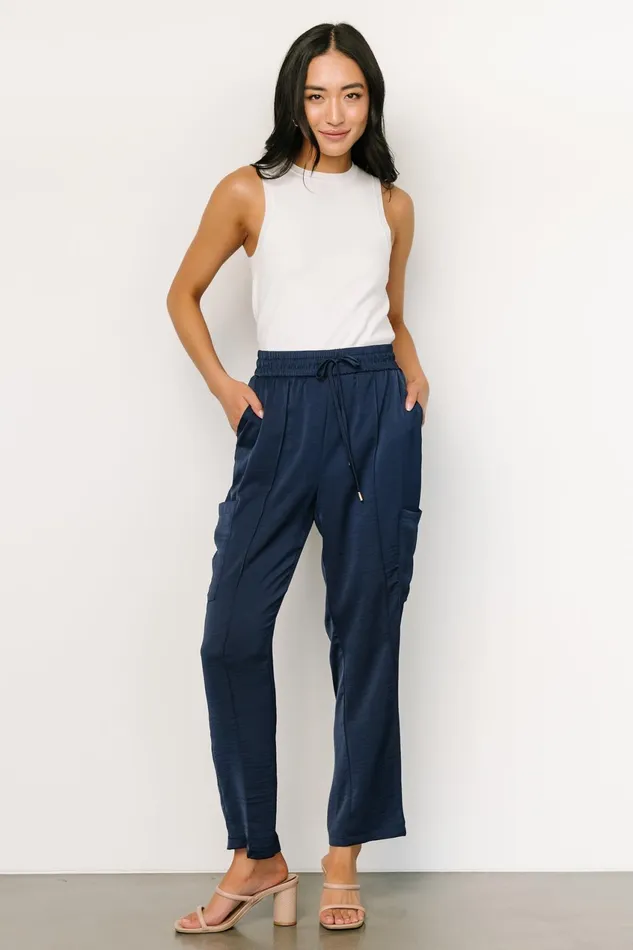 Women Pants Baltic Born Memphis Pocket Jogger Pants Navy