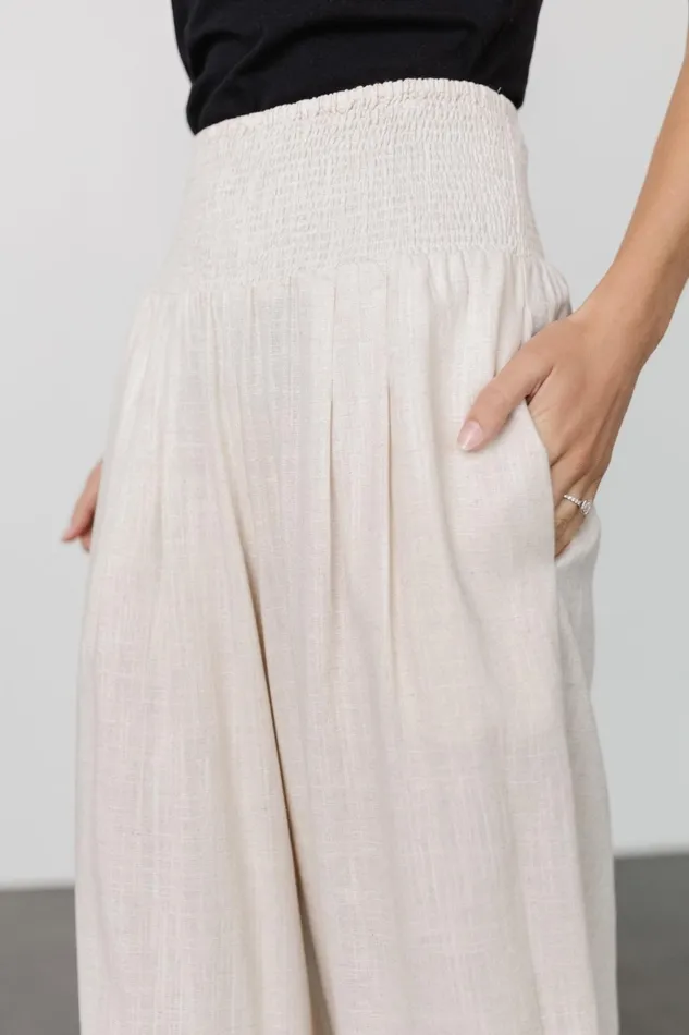 Women Pants Baltic Born Parvati Smocked Waist Pants Natural Women Pants Baltic Born Parvati Smocked Waist Pants Natural