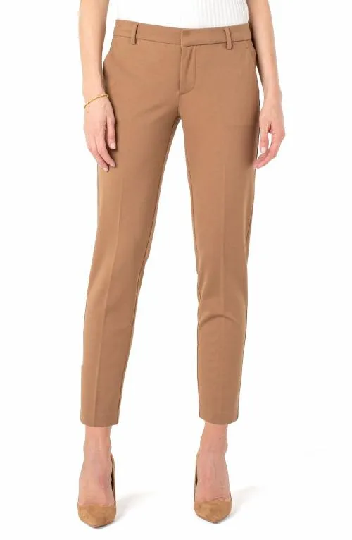 Women Pants Liverpool Los Angeles Kelsey Knit Trouser Super Stretch Maple