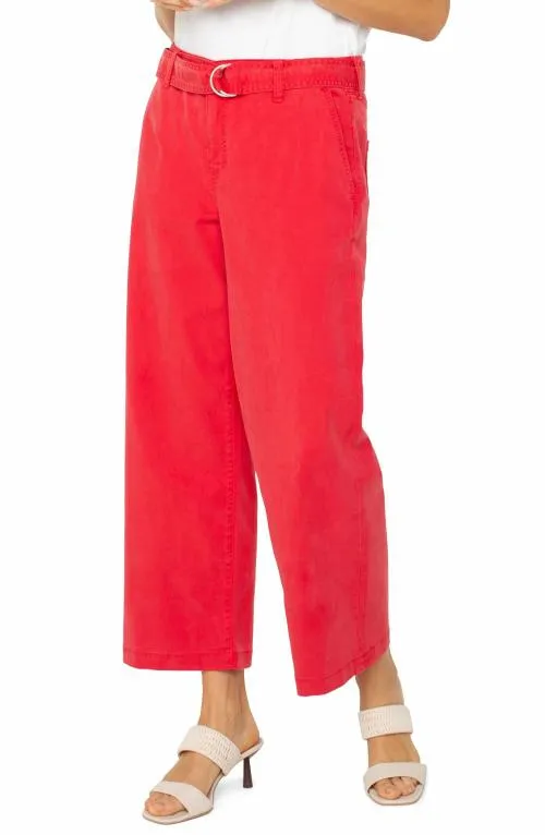 Women Pants Liverpool Los Angeles Stride Hirise Crop Geranium