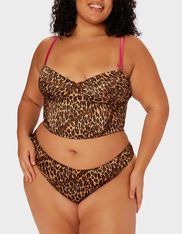 Women PARADE BUSTIER LEOPARD Betsey Johnson