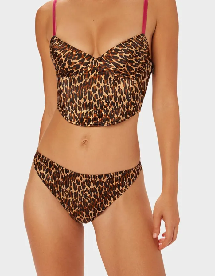 Women PARADE BUSTIER LEOPARD Betsey Johnson