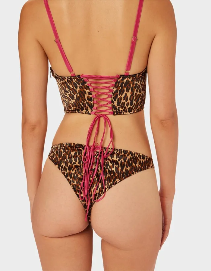 Women PARADE BUSTIER LEOPARD Betsey Johnson