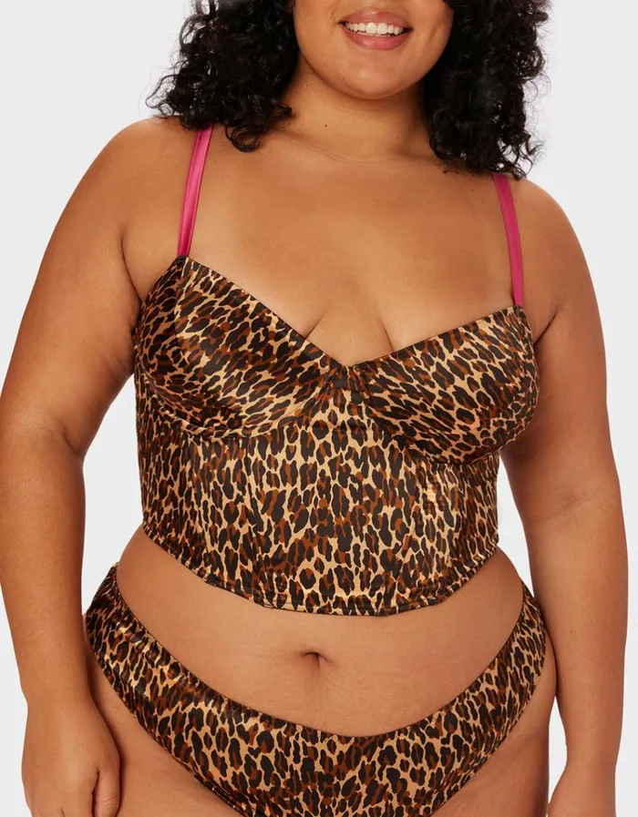 Women PARADE BUSTIER LEOPARD Betsey Johnson