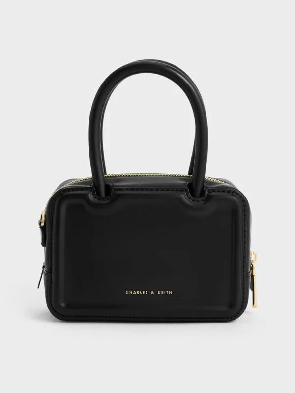 Women Perline Elongated Top Handle Bag 8211 Black CHARLES and KEITH Top Handle Bags Women Perline Elongated Top Handle Bag 8211 Black CHARLES and KEITH Top Handle Bags