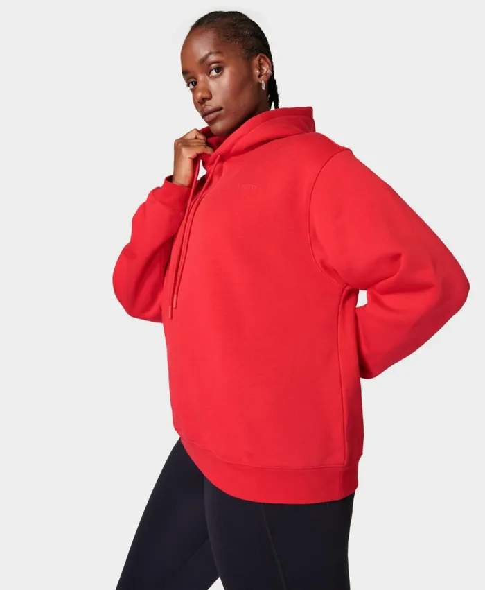 Women Powerhouse Hoody Vivid Red Sweaty Betty Jumpers Hoodies